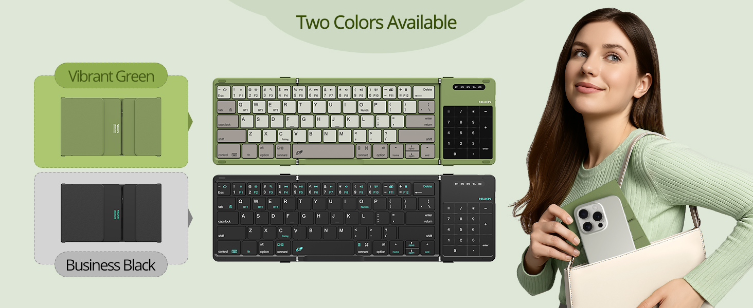 Two Colors Available - Vibrant Green and Business Black