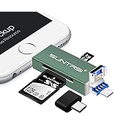 4 in 1 SD Card Reader for iPhone/ ipad/Android/Mac/Camera,Micro SD Card Reader Memory Card Reader...