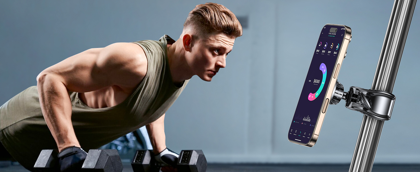 Gym Magnetic Phone Holder 