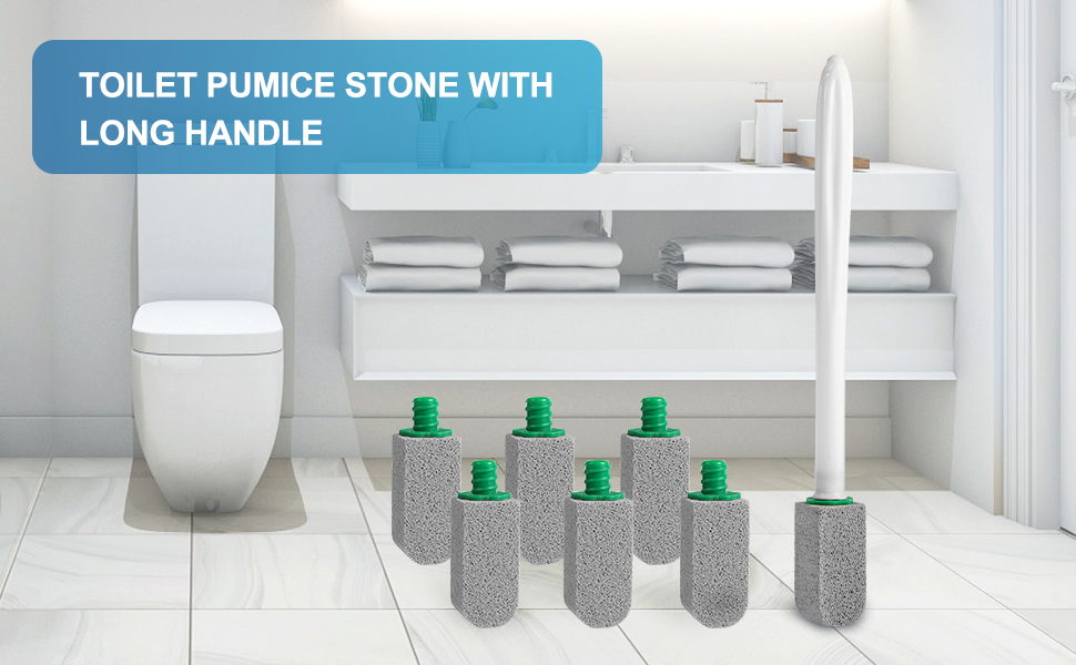 Pumice Stone Toilet Bowl Cleaner with Handle