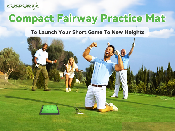 Golf Hitting Mat | Golf Training Mat for Swing | Extra Replaceable Golf Practice Mat