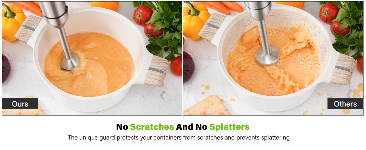 no splatters