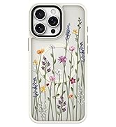 BITOBE Floral Case for iPhone 16 Pro Max [Compatible with MagSafe] Cute Flower Pattern Case for W...