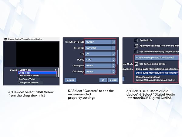 HDMI Capture Card Compatible with OBS