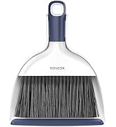 ROSEOK Mini Broom and Dustpan Set for Cleaning, Compact Desktop Dustpan with Brush for Kitchen Co...