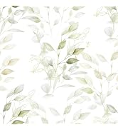HeloHo Peel and Stick Wallpaper Yellow Leaf Wall Paper Self Adhesive Removable Waterproof Contact...