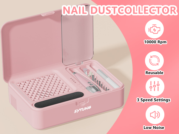 Nail Dust Collector Electric Nail Drill Kit