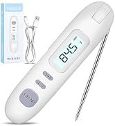 Meat Thermometer Digital - Instant Read Food Thermometer for Cooking Grilling Air Fryer Griddle P...
