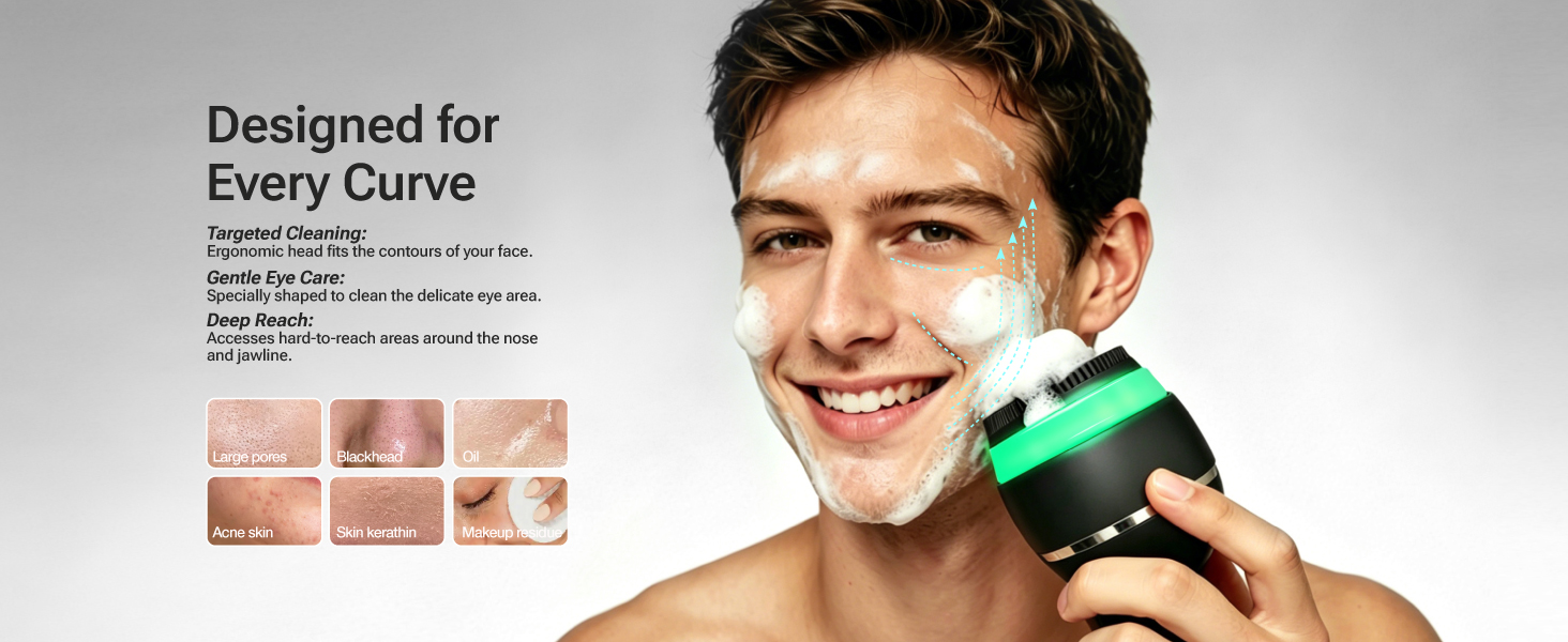 facial cleansing brush for men