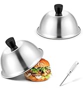 Basting Cover for Griddle, Joyfair 6 Inch Cheese Melting Dome, Stainless Steel Small Grilling Dom...