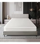 MILVOWOC Queen Satin Fitted Sheet, Ivory White Fitted Sheet Only Soft Bottom Fitted Sheet, Fitted...