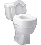 Carex Toilet Seat Riser - Adds 5.5 Inch of Height to Toilet - Raised Toilet Seat with 300 Pound W...