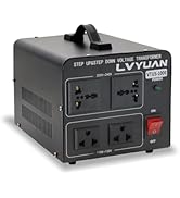 LVYUAN Voltage Converter Transformer 1000 Watt Step Up/Down Convert from 110V-120V to 220V-240Vt ...