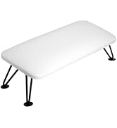 XALINA Arm Rest for Nail Tech with 15° Tilt Angle – Detachable Leather Nail Arm Rest for Nails Te...