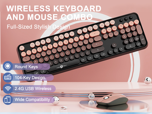 wireless keyboard and mouse set