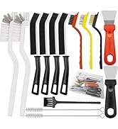 15PCS Crevice Cleaning Brush Set, Hard Bristle Grout Scrub Brushes, Multifunctional Gap Detail Cl...