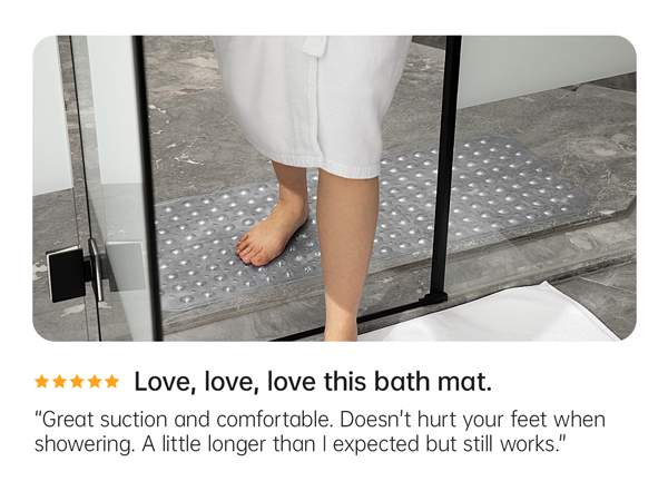 shower safety bath bathtub mat tub bath plastic extra large suction cup soft resistant