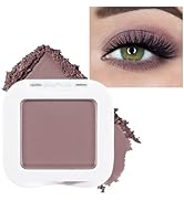 evpct Mauve Taupe Plum Matte Single Eye Shadow Palette Makeup for Older Women, Plum Lavender Purp...