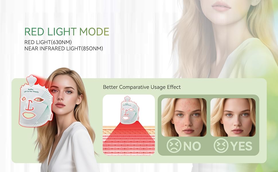 red light therapy mask for face