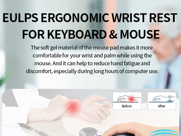 Keyboard wrist rest and mouse pad