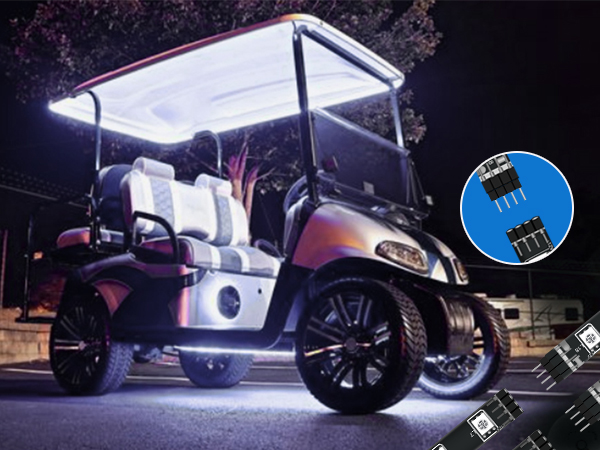 12V Led Light Strip 18" Connectable White Led Strip Lights for Car