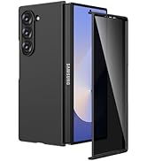Ruky for Samsung Galaxy Z Fold 6 Full Body Case, with Built-in Privacy Screen Protector &amp; Support...