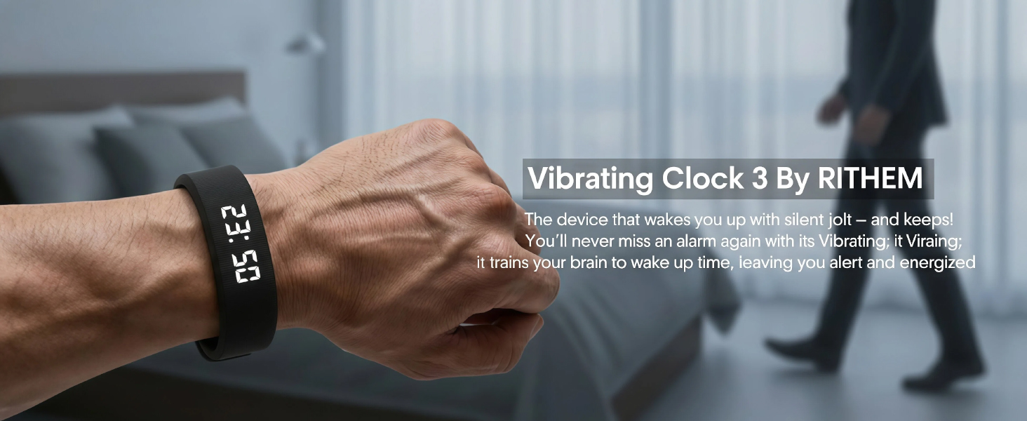 Vibrating Alarm Clock for Heavy Sleepers Kids Digital Watch with Timer Potty Training Deaf People