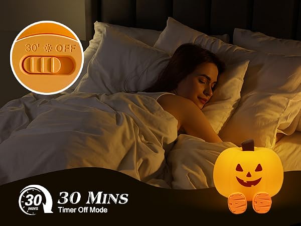 Cute Pumpkin Night Light for Kids Halloween Gifts