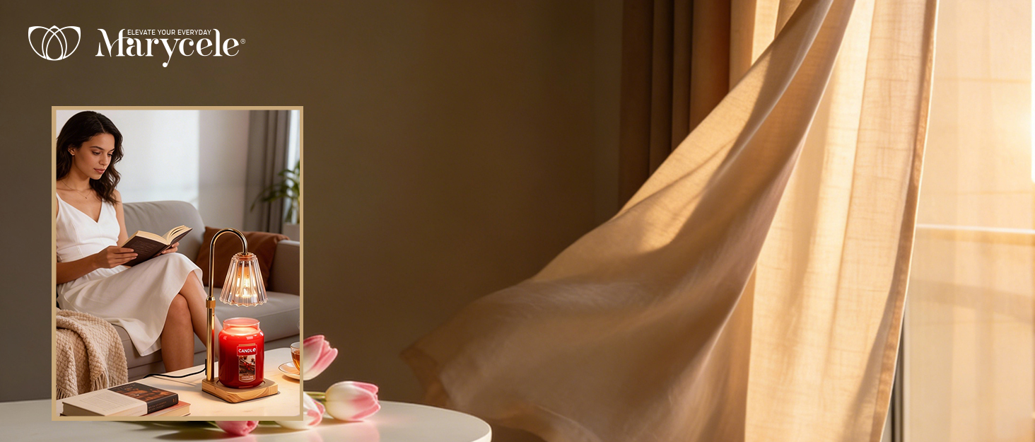 Candle Warmer Lamp with timer, Birthday Gifts for Mom Women, Home Decor Bedroom Decor