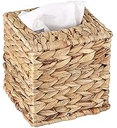 Sumnacon Tissue Box Cover Water Hyacinth Tissue Box Sqaure Tissue Holder Woven Tissue Cover Wicke...
