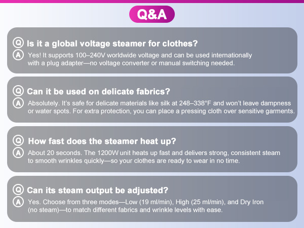 hand steamer for clothes