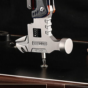 18-in-1 Multitool Hammer,Camping Knife with Adjustable Wrench