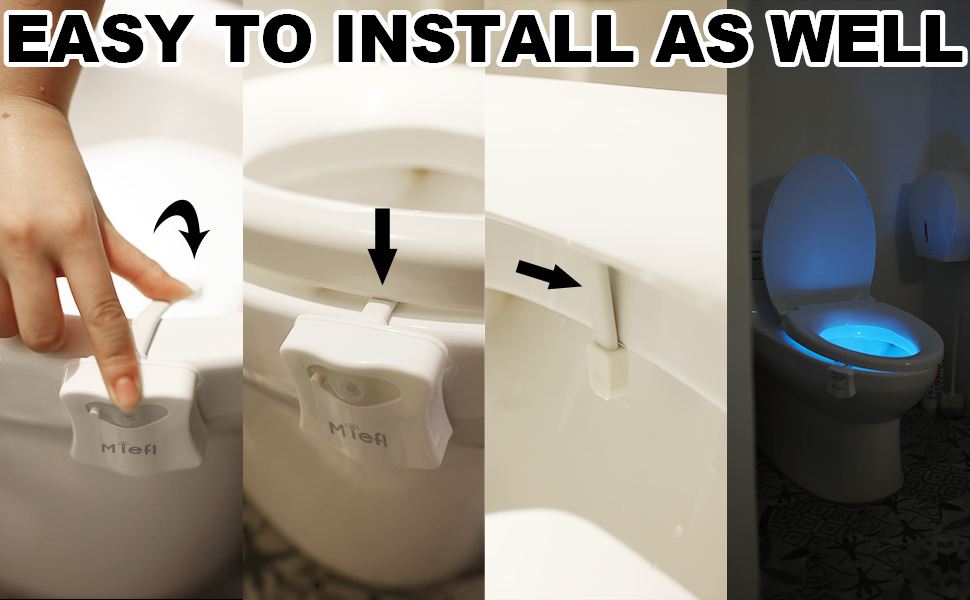 toilet glow bowl light 2pack