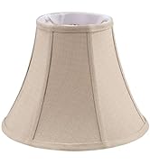 Aspen Creative 30160A Transitional Bell Shape Spider Construction Lamp Shade in Beige, 12" wide (...