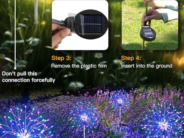 Solar Fairy Lights for Yard, Garden, Party, Patio, Pathway, Flowerbed - Multicolor