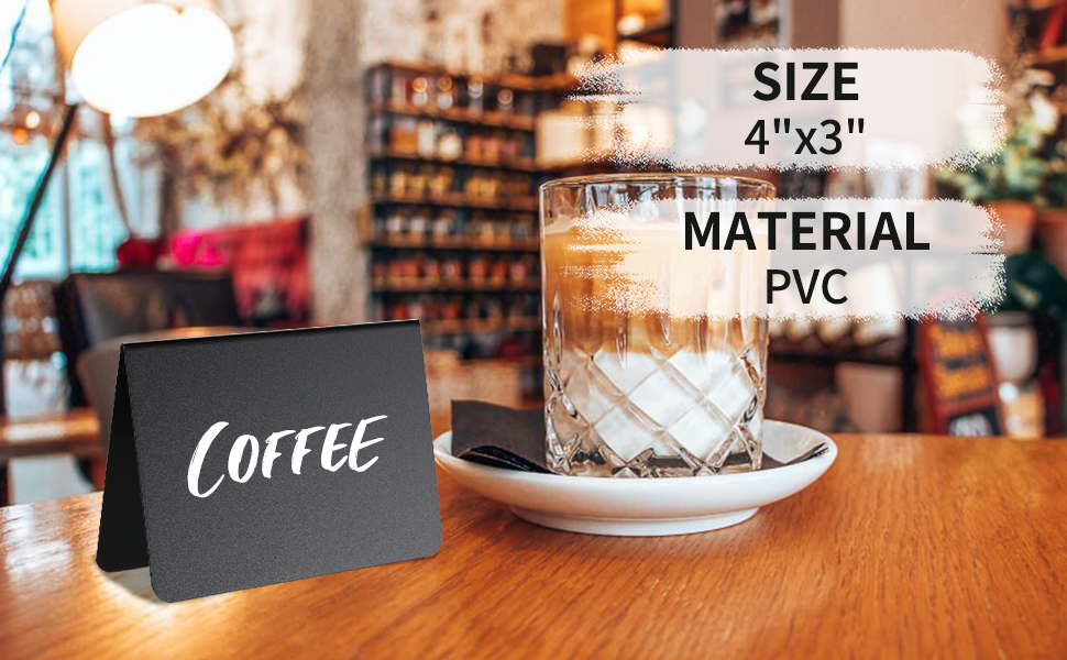 food signs for party buffet