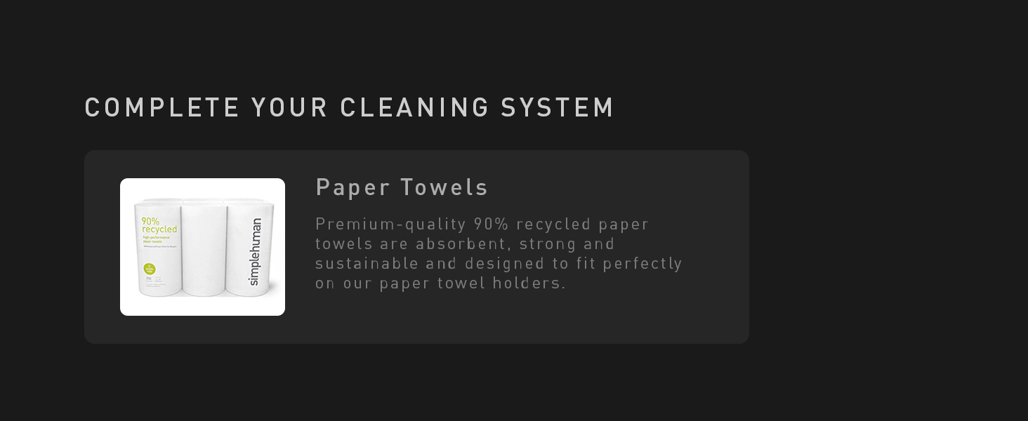 Paper Towels | Premium-quality 90% recycled paper towels are absorbent, strong, and sustainable