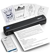 POLONO Inkless Bluetooth Thermal Printer Wireless for Travel, Black