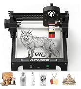 ACMER S1 Laser Engraver for Beginners, 6000mW Portable Laser Engraving Machine with 130x130mm Wor...