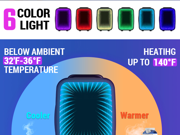 Mini Fridge Small Refrigerator Portable Thermoelectric Cooler and Warmer Fridge