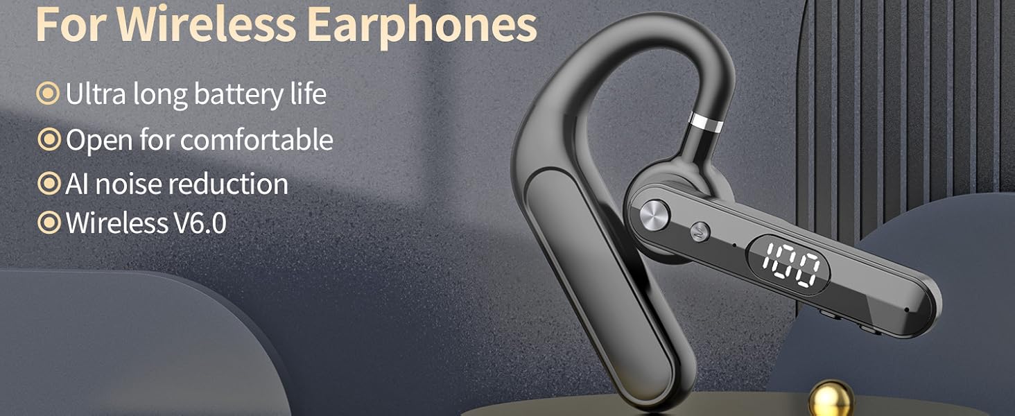 single open-ear bud bluetooth earpiece