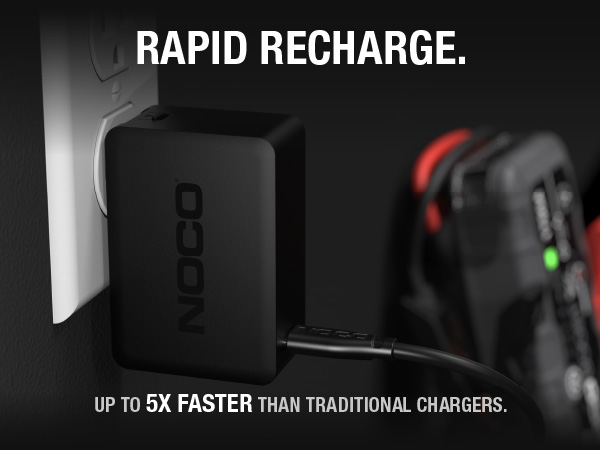 NOCO U65 65W Boost X USB-C Fast Charger for GBX45, GBX55, GBX75, &amp; GBX155 Jump Starters, and More