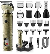 VNTGSHAVER Mens Cordless Hair Clippers, Barber Professional Clippers for Hair Cutting, Metal Body...