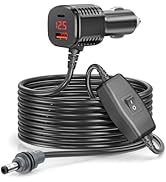 Starlink Mini Cable 16.4FT/5M, 3 in 1 Starlink Mini Car Adapter DC Power Cable Dual Port Cigarett...