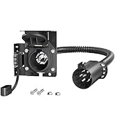 Oyviny Multi-Tow USCAR 7 Pin to 7-Way Blade and 4-Way Flat Trailer Wiring Adapter for Ford, GM, D...