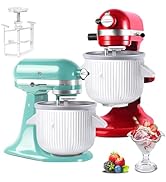 Ice Cream Maker Attachment for KitchenAid Stand Mixer, Compatible with 4.5/5QT &amp; 6QT Stand Mixers...