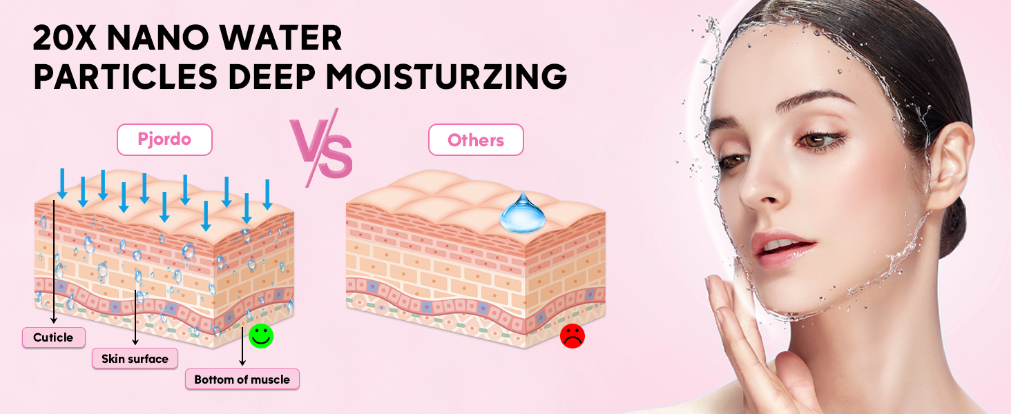 water particles deep moisturzing