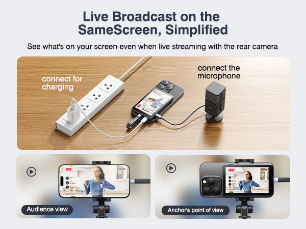 phone vlog selfie monitor screen