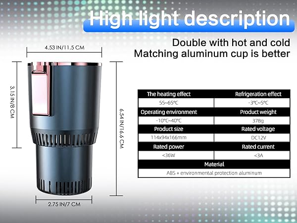 double cup cooler for car