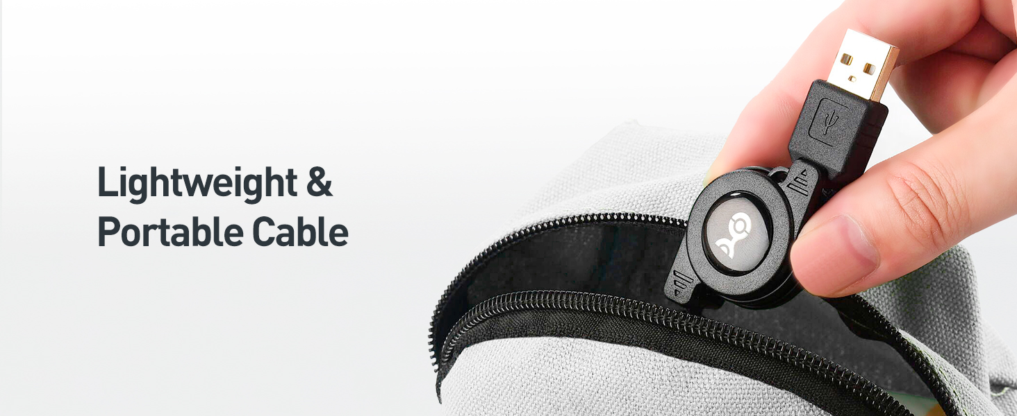 Retractable Micro USB Cable